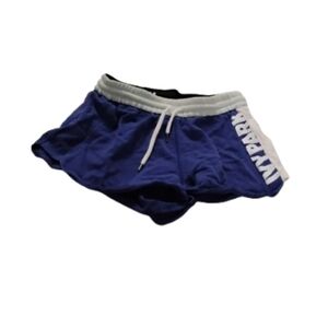 Ivy Park Women's Blue White Pull On Lounge Shorts Athleisure Sz S